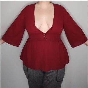 Beautiful burgundy Torrid top
